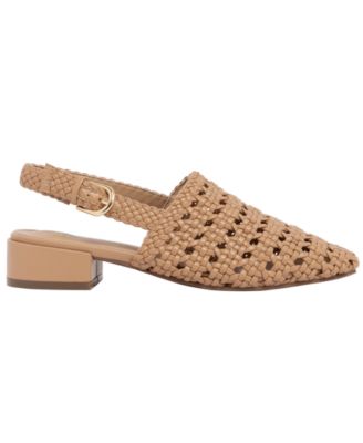 Women's Mateson Woven Block Heel Slingback Flats