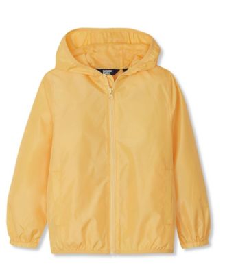 Girls Waterproof Hooded Packable Rain Jacket