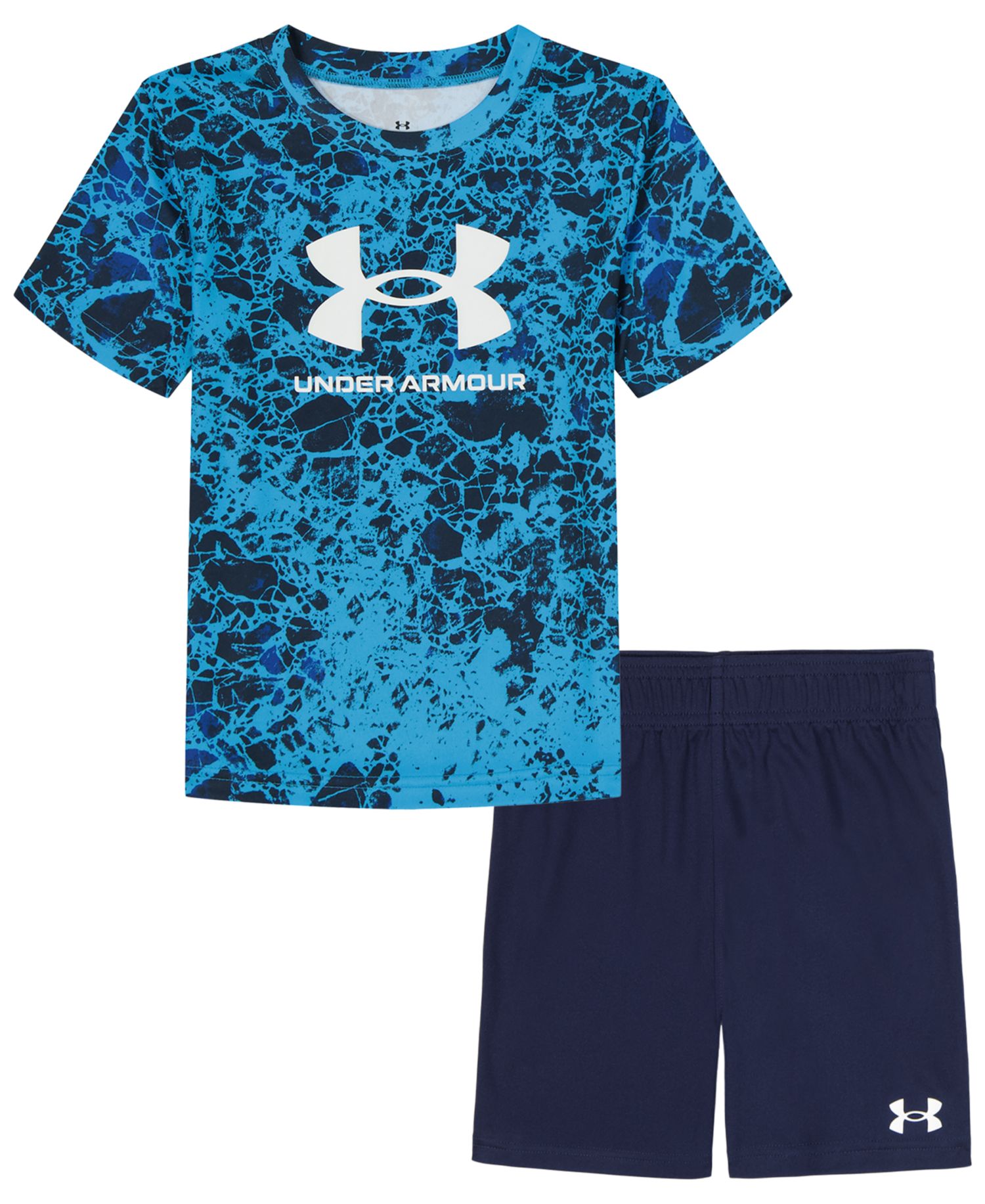 Boys' 2T-7 Printed Short-Sleeve T-Shirt and Shorts, 2-Piece Set