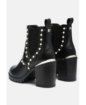 Women's Cherin Pearl Studded Chelsea Boots