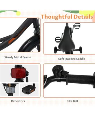 Kids Bike Sport Bicycle with Removable Training Wheels