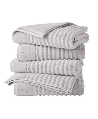 Luxury Combed Cotton Bath Towel Set, 4-Piece