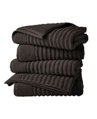 Luxury Combed Cotton Bath Towel Set, 4-Piece