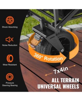 All-Terrain Folding Wagon with 5-inch Wheels & Compact Storage