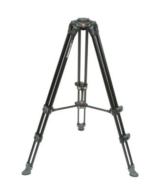 3-Section Aluminum Telescopic Twin Leg Video Tripod with Mid-Level Spreader