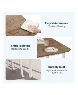 Kitchen Table Dining Table Set For 4 5 Piece Metal Frame Kitchen Table And Chair Set for Dining Room