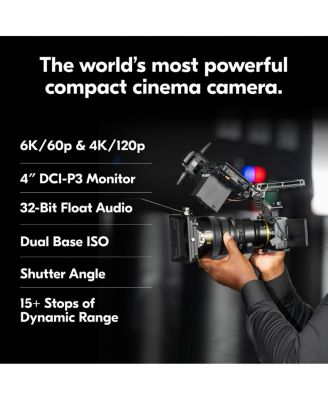 ZR 6K Cinema Camera with NIKKOR Z 35mm f/1.4 Lens