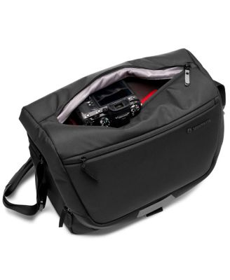 Advanced III Messenger Shoulder Bag for DSLR/CSC/Drone, 14" Laptop Compartment, Medium, Black
