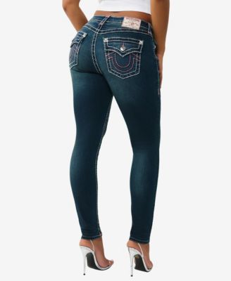 Women's Jennie Mid Rise Skinny Super T Flap Jeans
