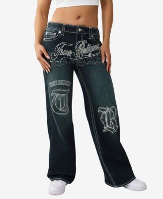 Women's Embroidered Bobbi Baggy Big T Jeans