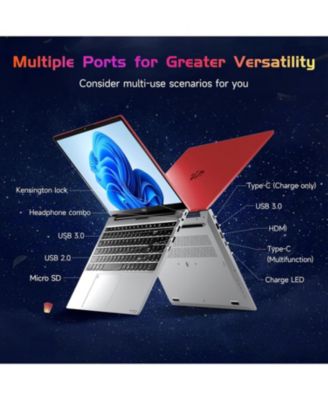 FHD Student Laptop Intel 12th Gen N100 8GB RAM 512GB SSD Backlit Keyboard