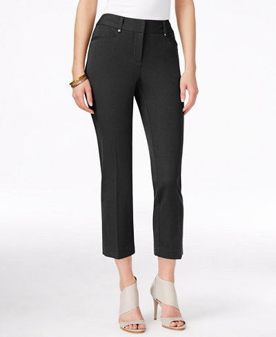 Alfani Slim-Leg Capri Pants, Only at Macy's - Pants - Women - Macy's