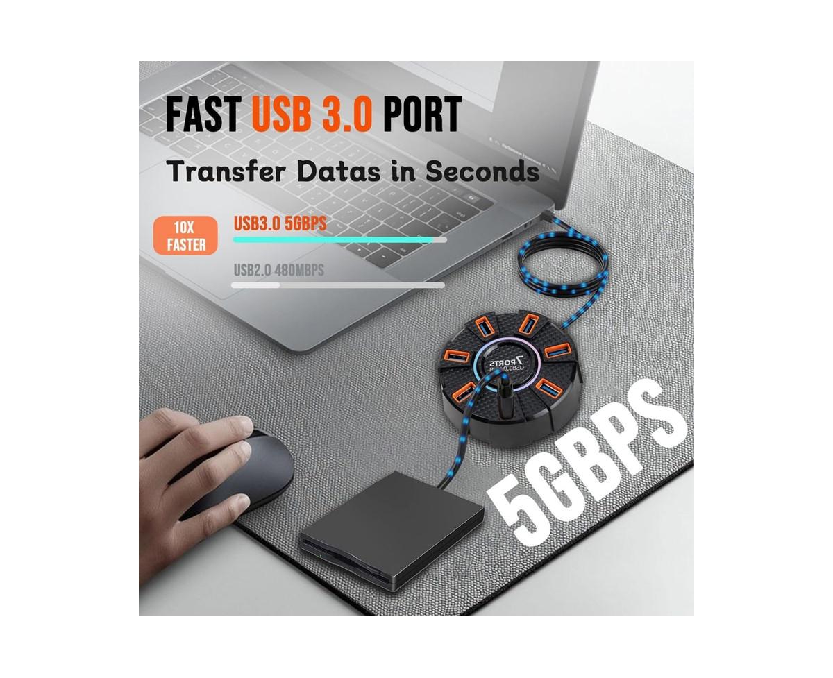 Risokeys Usb Hub 7 Ports