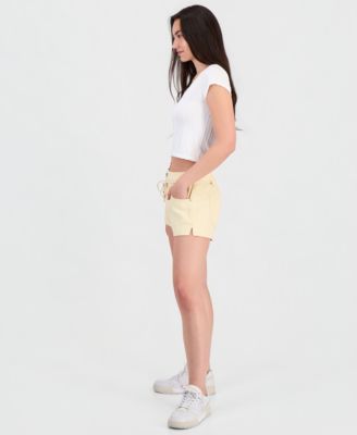Juniors' Elastic-Back A-Line Shorts