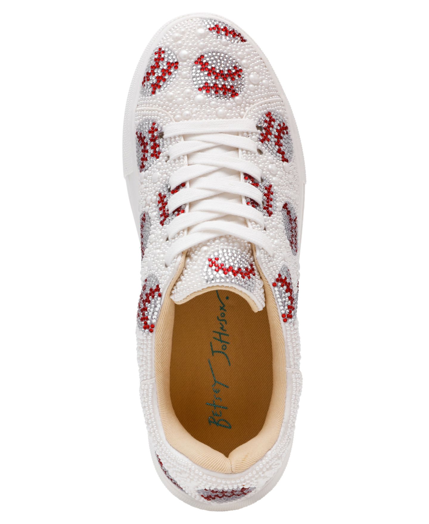 Женские кроссовки Betsey Johnson Sidny Lace-Up Platform, цвет: Baseball — фото 4