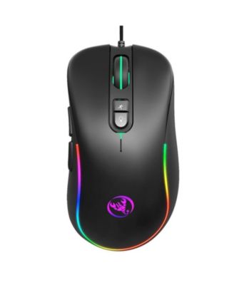 Wired Gaming Mouse, RGB Backlit Mouse with 8000 DPI Adjustable, Ergonomic Comfort Grip for PC Gamers, Office & Home Use