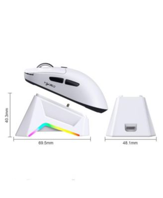 Tri-Mode Wireless Gaming Mouse, Lightweight, 12000 DPI Adjustable, Magnetic RGB Charging Dock, BT5.3+2.4G+Wired, for PC, Laptop, Mac