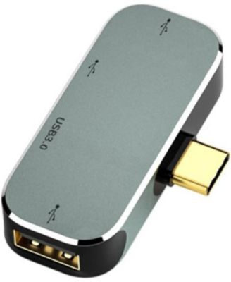 4 Port USB C Hub - with 100W PD Charging, Plug-and-Play Adapter – Ideal for Professionals, Gamers & Remote Workers