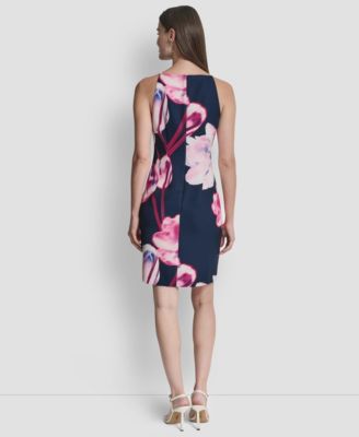 Women's Sleeveless Square Neck Sheath Dress