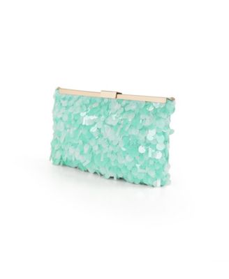 Women's Briar Mixed Sequin Hinged Frame Clutch