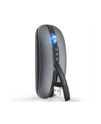 Dual-Mode Wireless Silent Mouse - (2.4G + Bluetooth 5.1)- 4 Adjustable DPI 800-2400, Type-C Rechargeable, Slim Portable for PC, Laptop, Mac