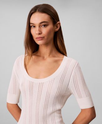 Women's Gauge Short-Sleeve Sweater