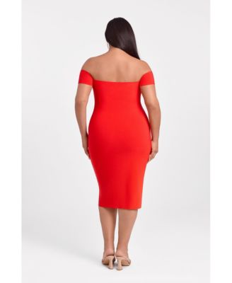 Women's Sculpting Shapewear Midi Dress