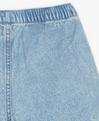 Baby Girls' Denim Top and Shorts, 2-Piece Set