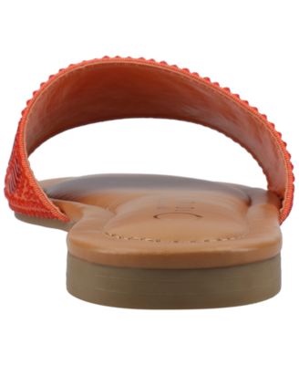 Women's Maria Slip On Metallic Beaded Slide Sandals