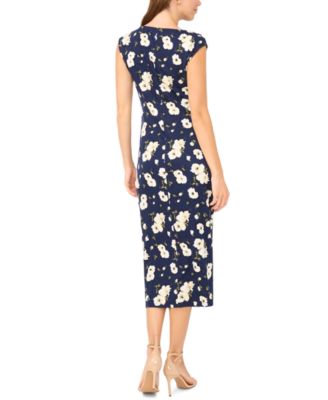 Women's Boat Neck Midi Dress