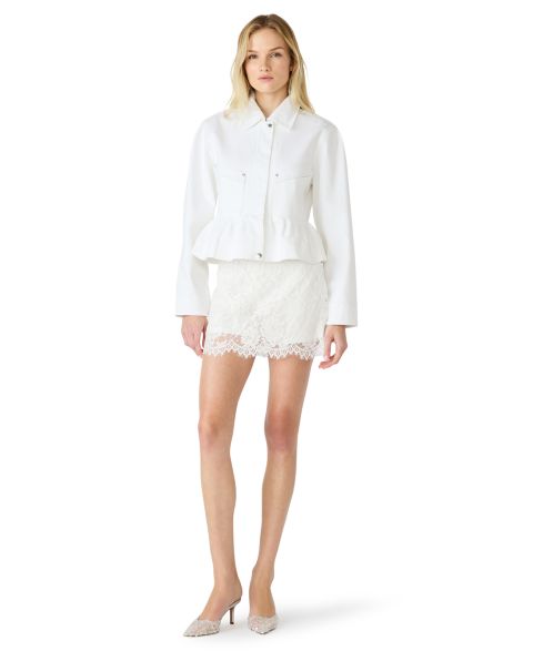 Женские куртки Steve Madden Sloan Collared Zipper Jacket