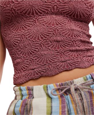 Women's Love Letter Jacquard Camisole Top