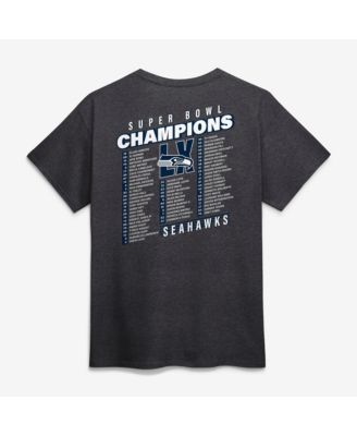Men's Heather Charcoal Seattle Seahawks Super Bowl LX Champions Best Teammates Roster T-Shirt