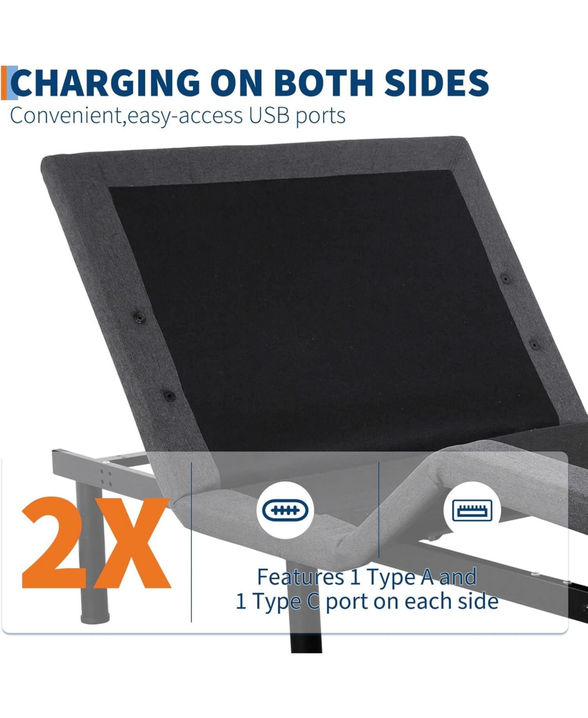 gaomon Led Bed Frame with Storage Headboard & Drawers