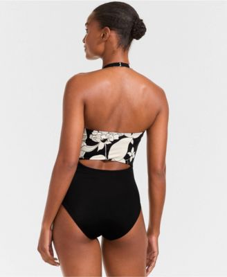 Women's Long Torso Tugless Halter Monokini High Leg One Piece Swimsuit