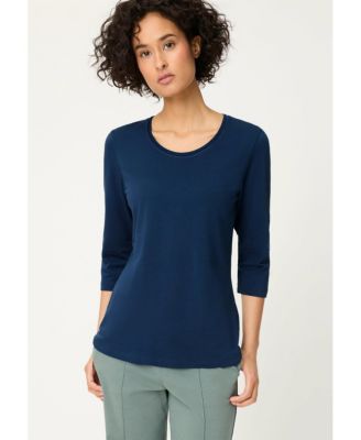 Women's Solid 3/4 Sleeve T-Shirt