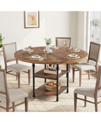 Kitchen Table Round Dining Table for 4 Roman Column Dining Table