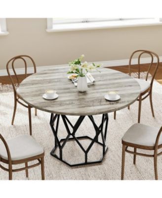 Kitchen Round Dining Table 4-6 People Kitchen and Dining Room Tables