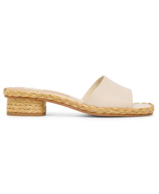 Women's Dixi Slide-Low Raffia Heel Dress Sandals