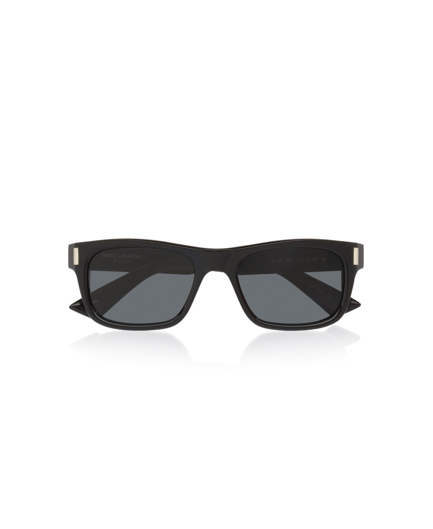 Солнцезащитные очки Saint Laurent Unisex Rectangle Sunglasses, SL83 YS000884, цвет: Чёрный — фото 5