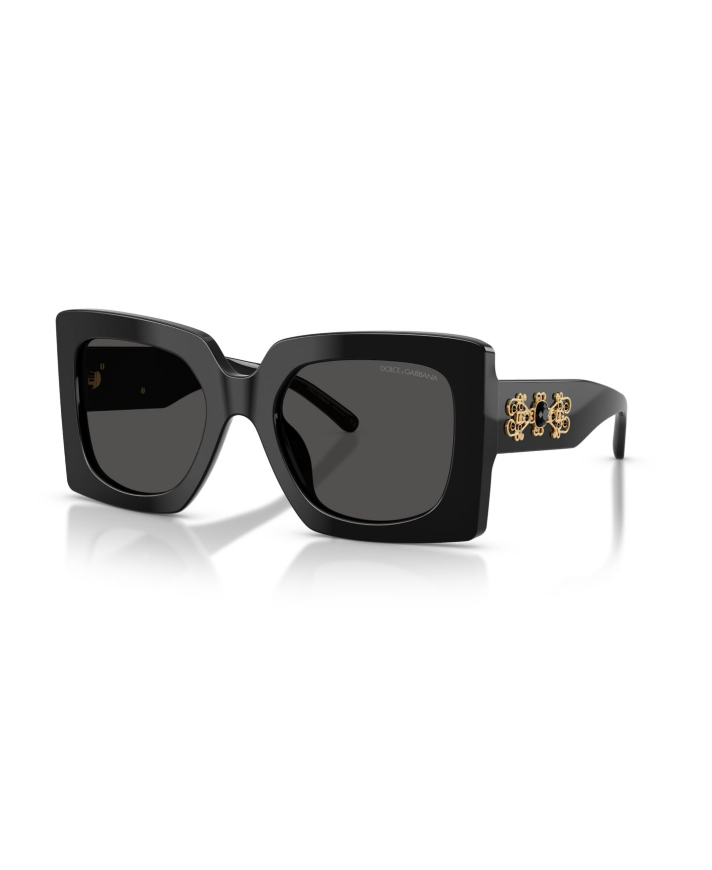 Женские солнцезащитные очки Dolce&Gabbana Square Sunglasses, DG4525B, цвет: Чёрный — фото 1