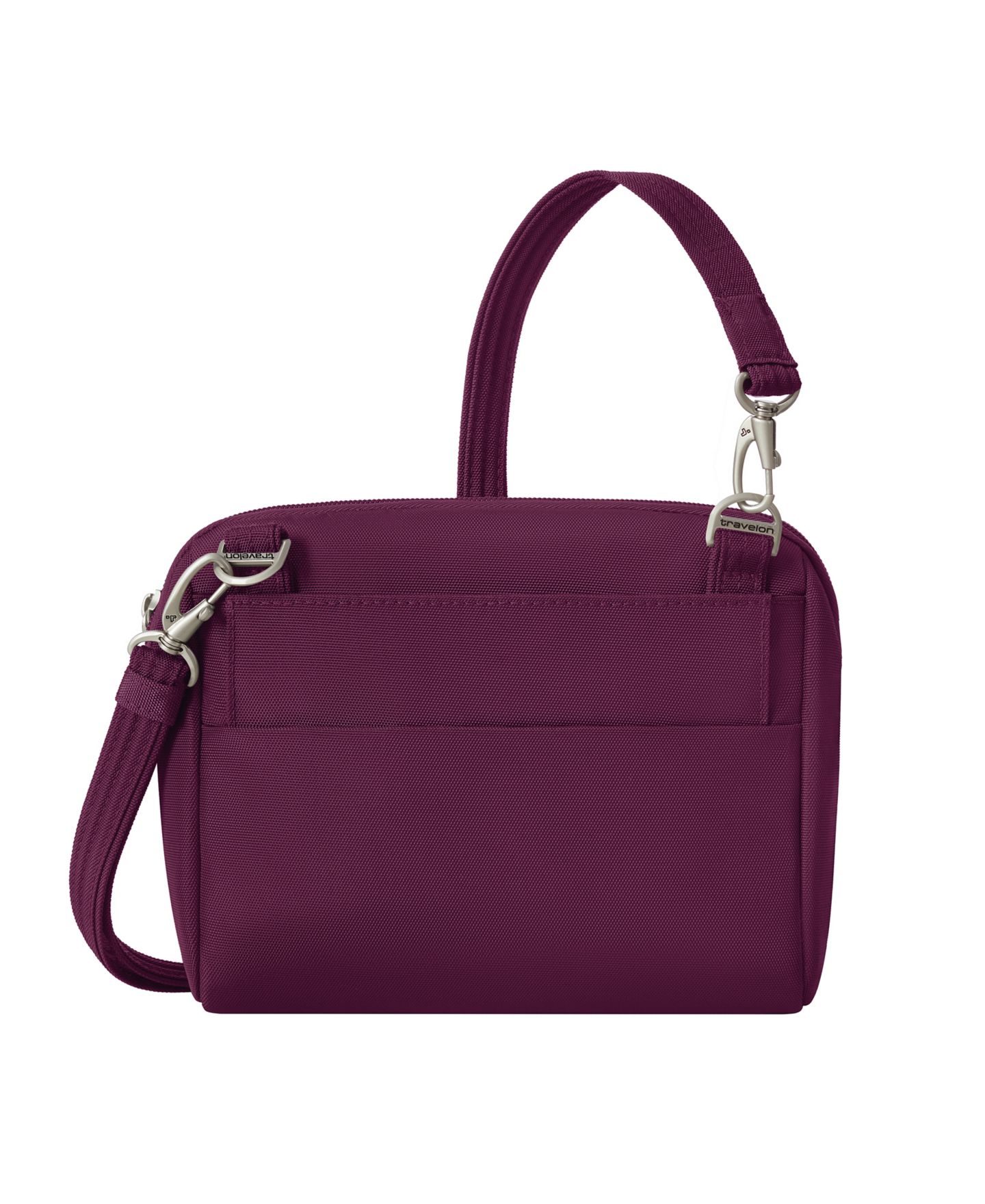 Сумка Travelon Anti-Theft Classic Convertible 8" Crossbody and Waist Pack, цвет: Бордовый — фото 5