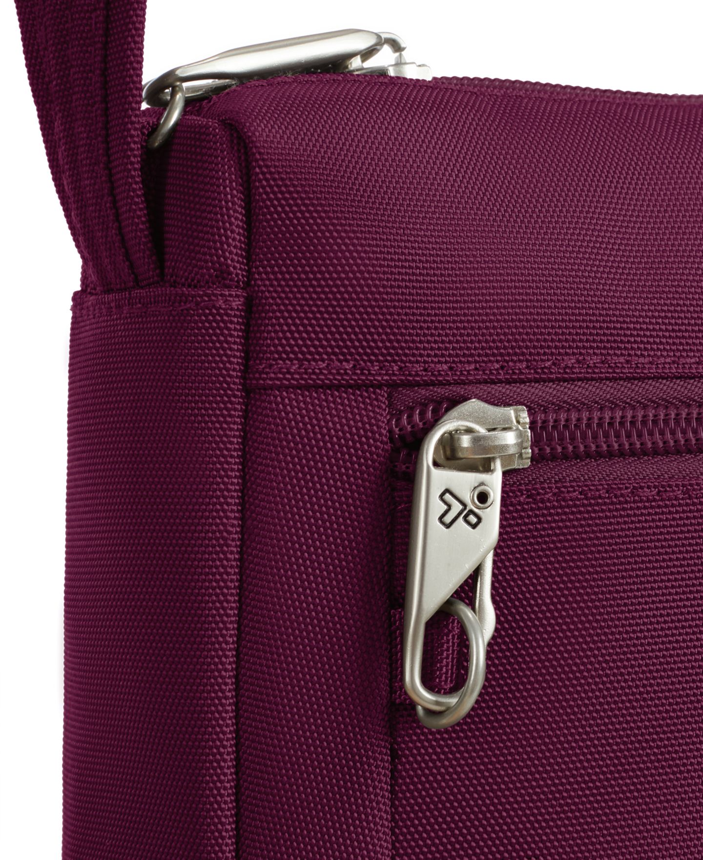Сумка Travelon Anti-Theft Classic Small East or West Crossbody, цвет: Бордовый — фото 10
