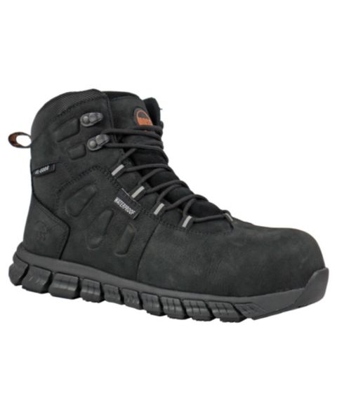 Мужские ботинки Hoss Boot Company Tikaboo 6 Inch UL Composite Toe Waterproof Work Boot, цвет: Чёрный
