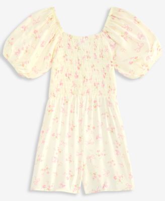 Girls' S-XL Peanuts Snoopy Ditsy Smocked Skort Dress