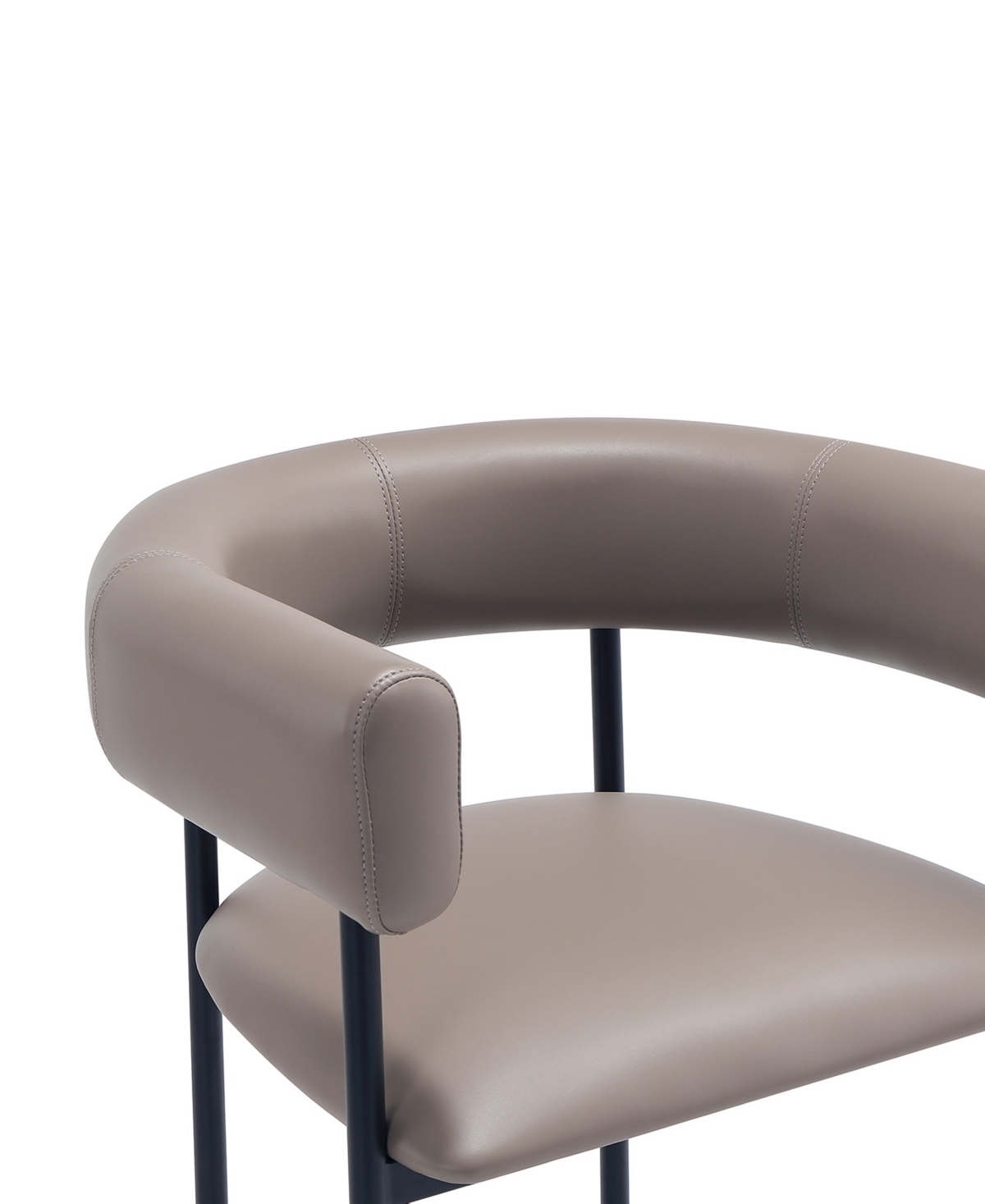 Onda 35.8" Faux Leather Upholstered Counter Stool