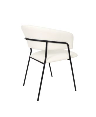 Slate Faux Leather Upholstered Dining Armchair, Set of 2