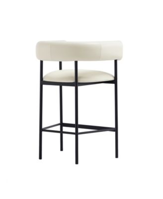 Onda 35.8" Faux Leather Upholstered Counter Stool