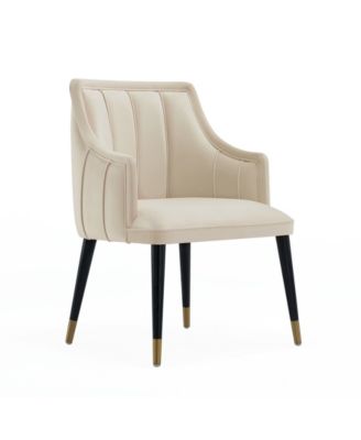Eda 37.4" Wood Upholstered Dining Armchair
