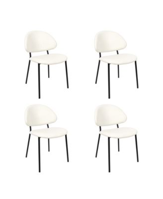 Haven Faux Leather Upholstered Dining Side Chairs, Set of 4